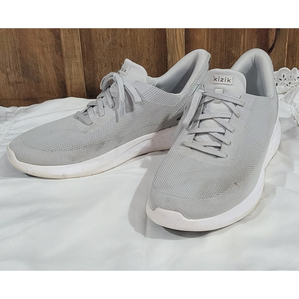 Kizik Athens Alloy Gray Hands Free Sneakers Men's Size 15 US Athletic Shoes